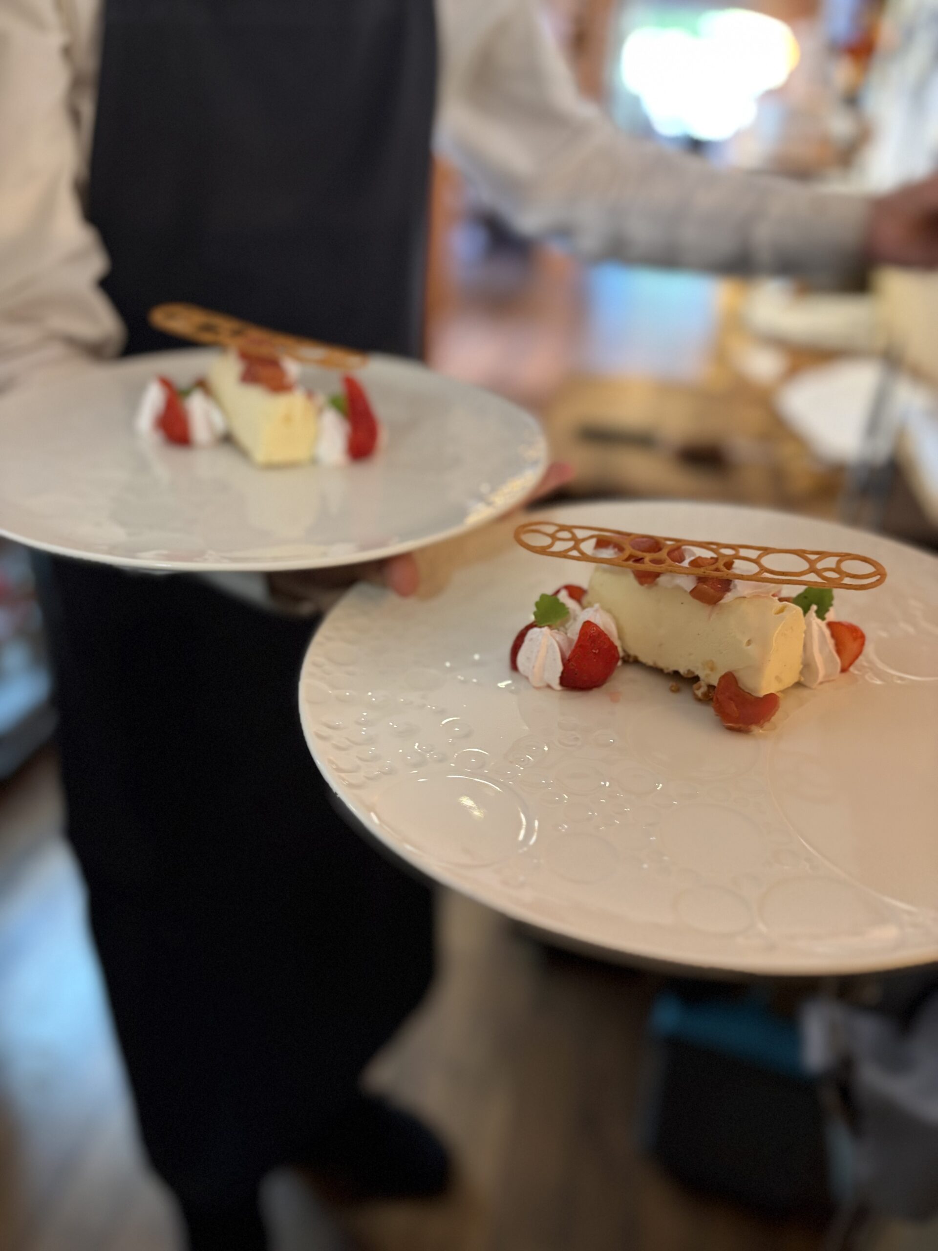 Broken cheesecake